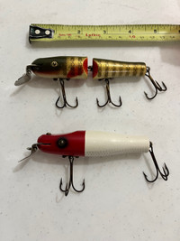 Lucky Strike. Vintage Wood Made Lures. *LIKE NEW*