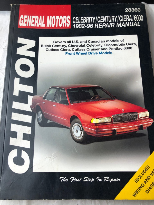 1982 1996 GM CELEBRITY CIERA 6000 CENTURY FWD REPAIR MAN #M0068 in Textbooks in Edmonton