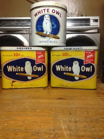 offering up some rare advertising tins. listed for a friend. squires and squire blunts are $70 each,...