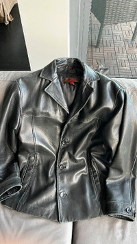 Men’s Danier leather jacket black for sale