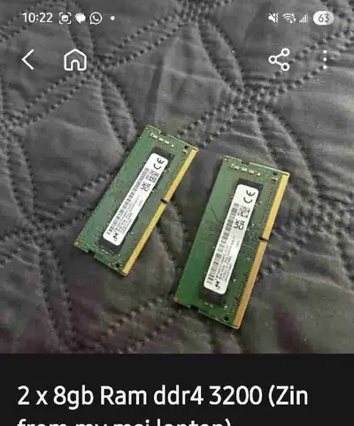 8gb 2130 $25 8gb 2400 $28 8gb 26660 $30 8gb 3200 $35 16gb 65 More available