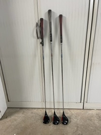 3 Ping Wood Golf Clubs (left-handed)