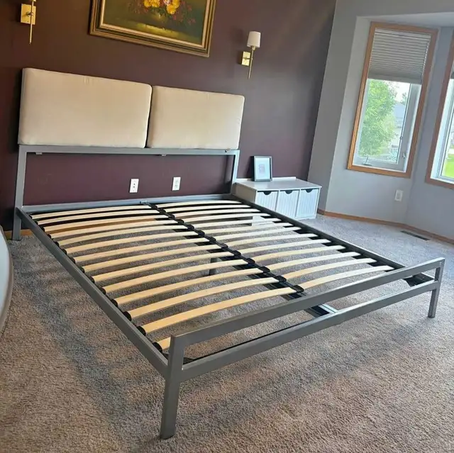 Delivery Available: King size metal bed frame 