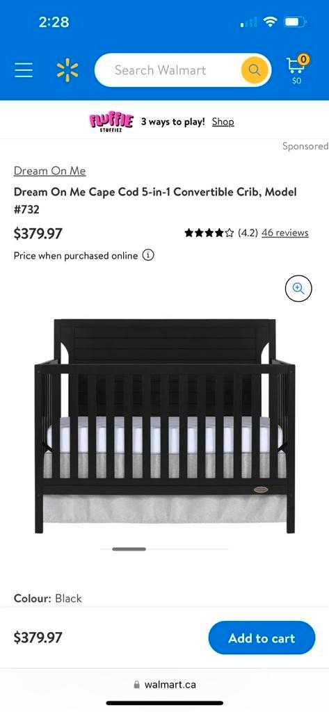 Baby Crib  in Beds & Mattresses in Mississauga / Peel Region - Image 2