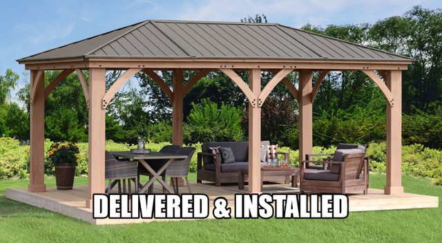 12x20 Cedar Wood Gazebo -    Delivered & Installed  NEW in Other in City of Toronto