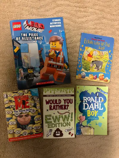 This is a used children's book bundle with a variety of titles suitable for young readers. The books...
