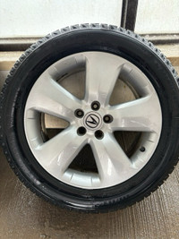 Michelin X-Ice Winter Tires on Acura Rims