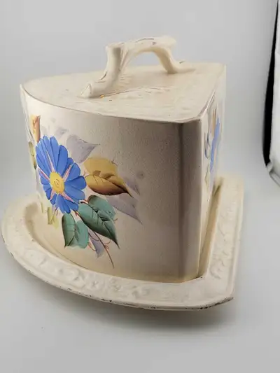 Gorgeous antique/vintage large cheese dish, View more