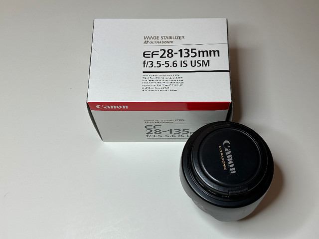 Canon 28-135mm f3.5-5.6 IS lens full frame in Cameras & Camcorders in Saint John