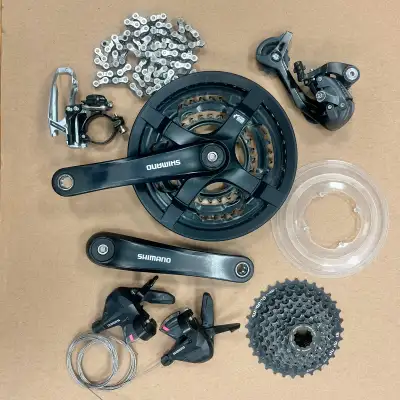 Shimano 3x8 Groupset in new condition, View more
