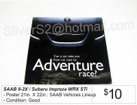-SAAB '9-2X AWD / Subaru Impreza WRX STi Wagon Poster/Brochure'-