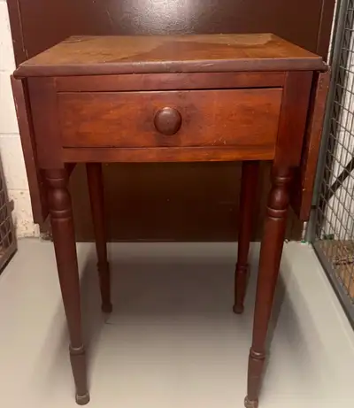 Vintage Drop-Leaf Side Table, View more