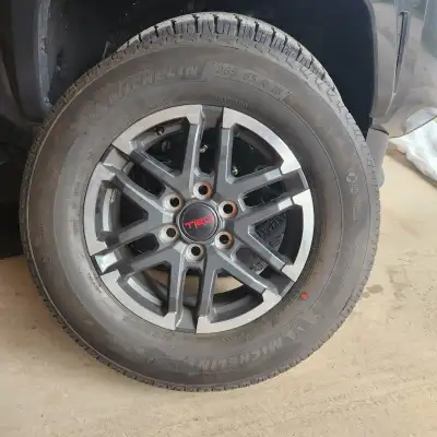 These are brand new tires with TRD Rims. 6 bolt pattern