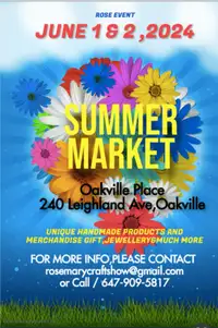 Vendors wanted Oakville mall  market 