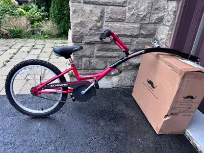 Schwinn Runabout Tag-Along Trailer Bike for kids, View more