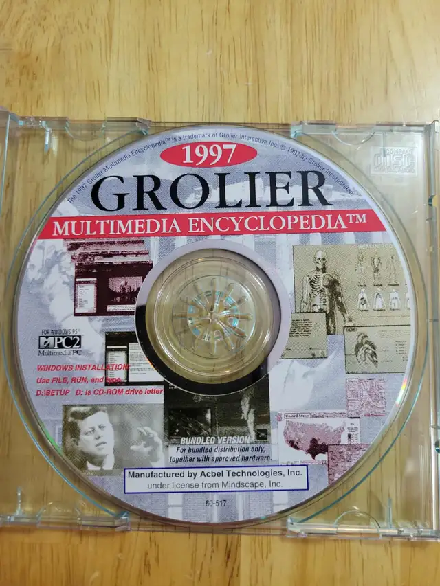 Grolier 1997 Multimedia Encyclopedia PC CD-ROM in PC Games in Cornwall - Image 2