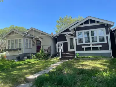 Two houses and two lots. Double Corner lot in Regina’s iconic Lakeview neighborhood steps to Wascana...