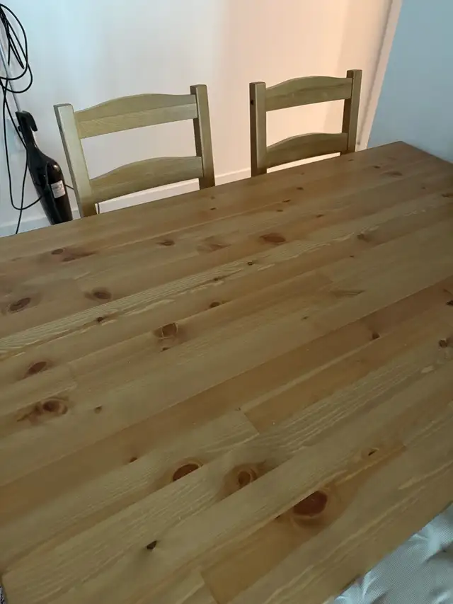 IKEA JOKKMOKK Dining Table + 4 Chairs — Antique Stain — Like New in Dining Tables & Sets in City of Toronto - Image 2