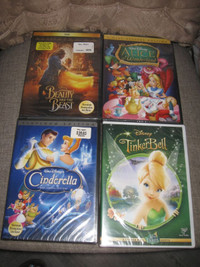 DISNEY New DVD~Cinderella Tinker Bell Alice Wonderland Beauty