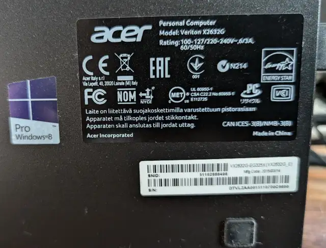 Acer Veriton X2632G in Desktop Computers in Belleville - Image 3