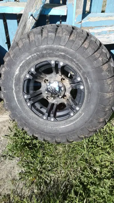 Mounted tires for sale, good condition, lots tread left no leaks, taken off from kawasaki 1000 atv ,...