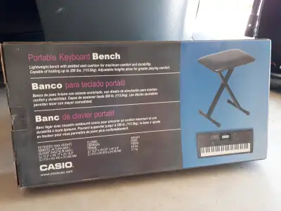 CASIO keyboard bench - NEW, View more