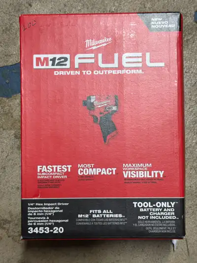 Milwaukee 1/4 impact 3453-20, View more