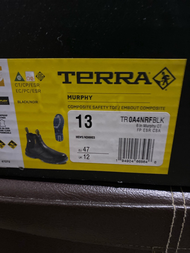 Terra steel toe work boots in Men's Shoes in City of Halifax