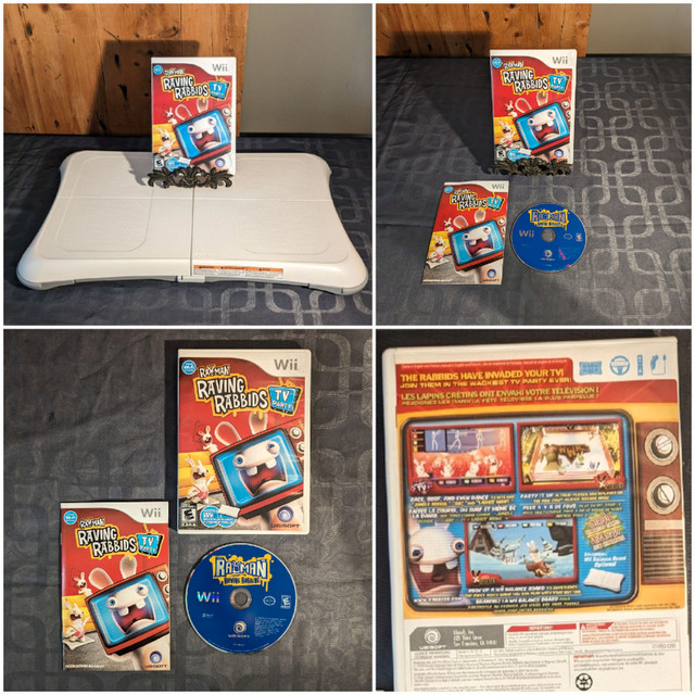Jeu Wii Rayman Raving Rabbids + Planche Wii  dans Nintendo Wii  à Longueuil/Rive Sud