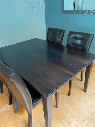 Dining room table and chairs, View more