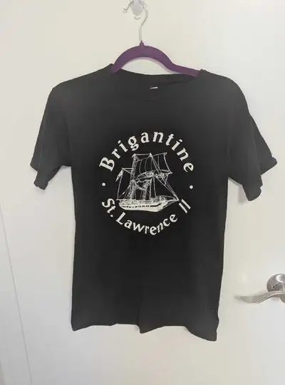 St. Lawrence II Black Graphic Tee - Men's Size Small, View more