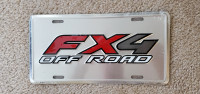 Ford FX4 OFF ROAD Logo Vehicle Plate