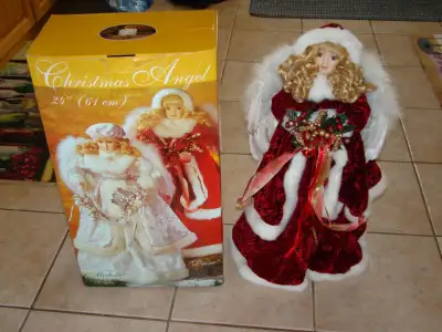 CHRISTMAS PORCELAIN STANDING LARGE ANGEL, View more
