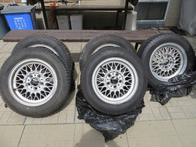 BBS BMW E28,E34 wire mesh rims 7"jx15" (4) only in Tires & Rims in Windsor Region - Image 2