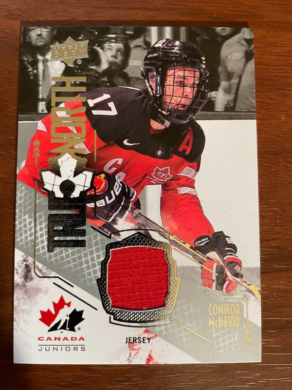 2015 UD TEAM CANADA JUNIORS TRUE NORTH SILVER JERSEY hockey card in Arts & Collectibles in Kingston