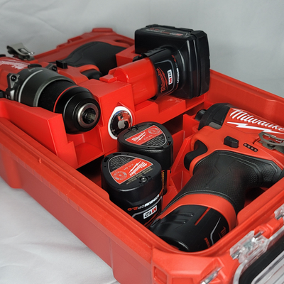 This insert is designed for the Milwaukee Packout Organizer (48-22-8435) and can hold the M12 Hammer...