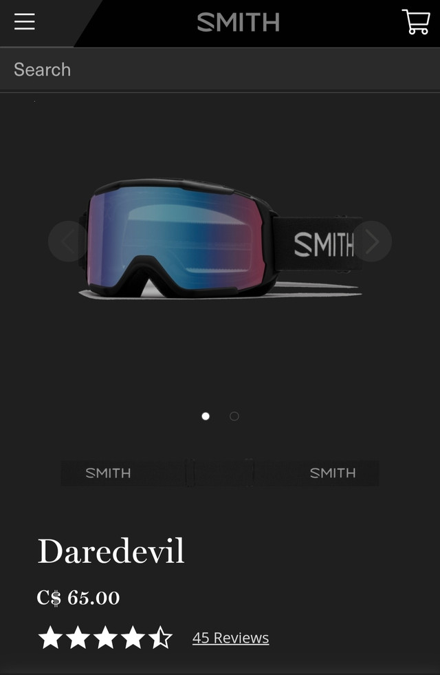 Daredevil SMITH OPTICS ski/snowboard goggle Youth M in Snowboard in St. Catharines - Image 2