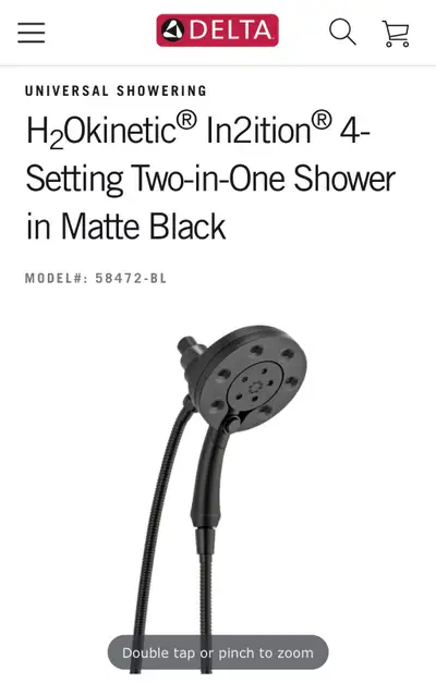 BEAUTIFUL NEW BLACK MATTE SHOWER SYSTEM , View more