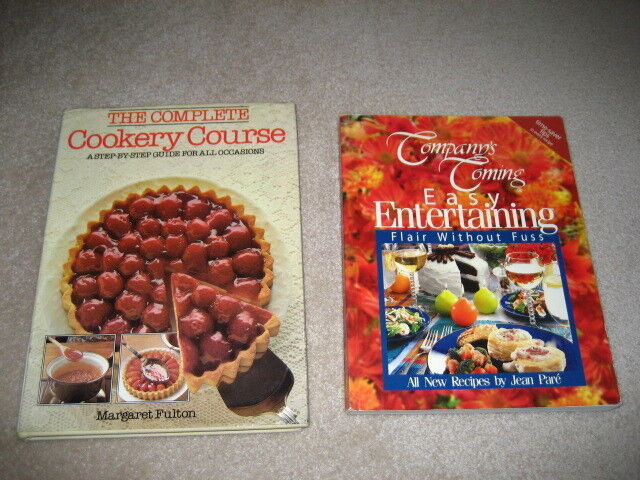 Cookery Course & Easy Entertaining Cookbooks - set of 2 in Other in Markham / York Region