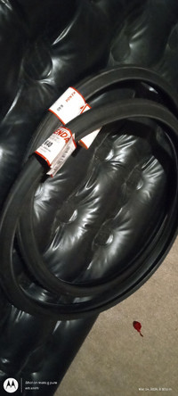 Set of new 26 inch tires with one tube