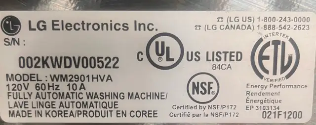 Free delivery LG front loading washer true steam in Washers & Dryers in Ottawa - Image 7