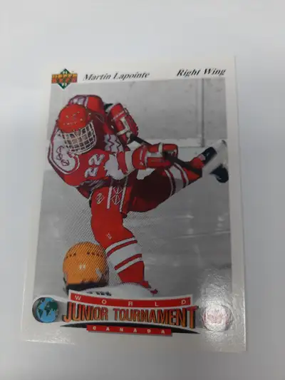 Martin Lapointe 1991-92 Upper Deck Czech World Junior Tournament, View more