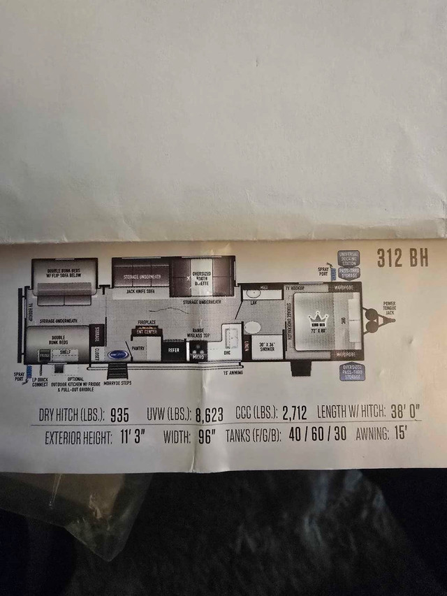 2022 Travel trailer for sale in Travel Trailers & Campers in Peterborough - Image 3