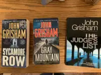 Sycamore  Road, Gray Mountain and The Judges List by Grisham