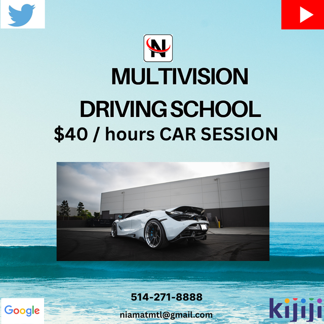 Winter Snow car driving courses.