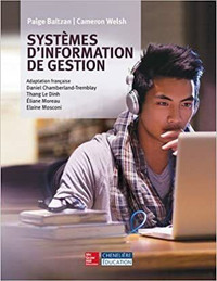 Systèmes d'information de gestion Le manuel comprend la versio