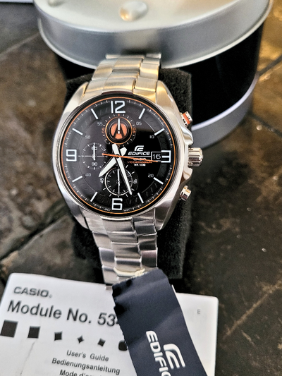 Condition: Brand New In The Box With Tags & Booklet Model EFR529D-1A9 Edifice Case diameter 45 mm Ca...