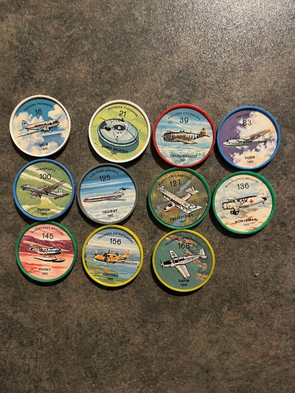 JELLO/HOSTESS AIRPLANE COINS in Arts & Collectibles in Comox / Courtenay / Cumberland