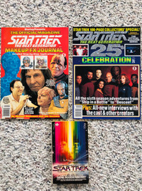 Vintage Star Trek Magazines and Novel