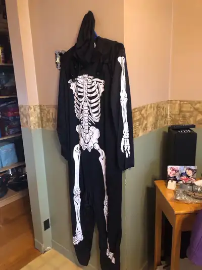 costume d’Halloween pour adulte ou ado,Robert habit squelette , View more